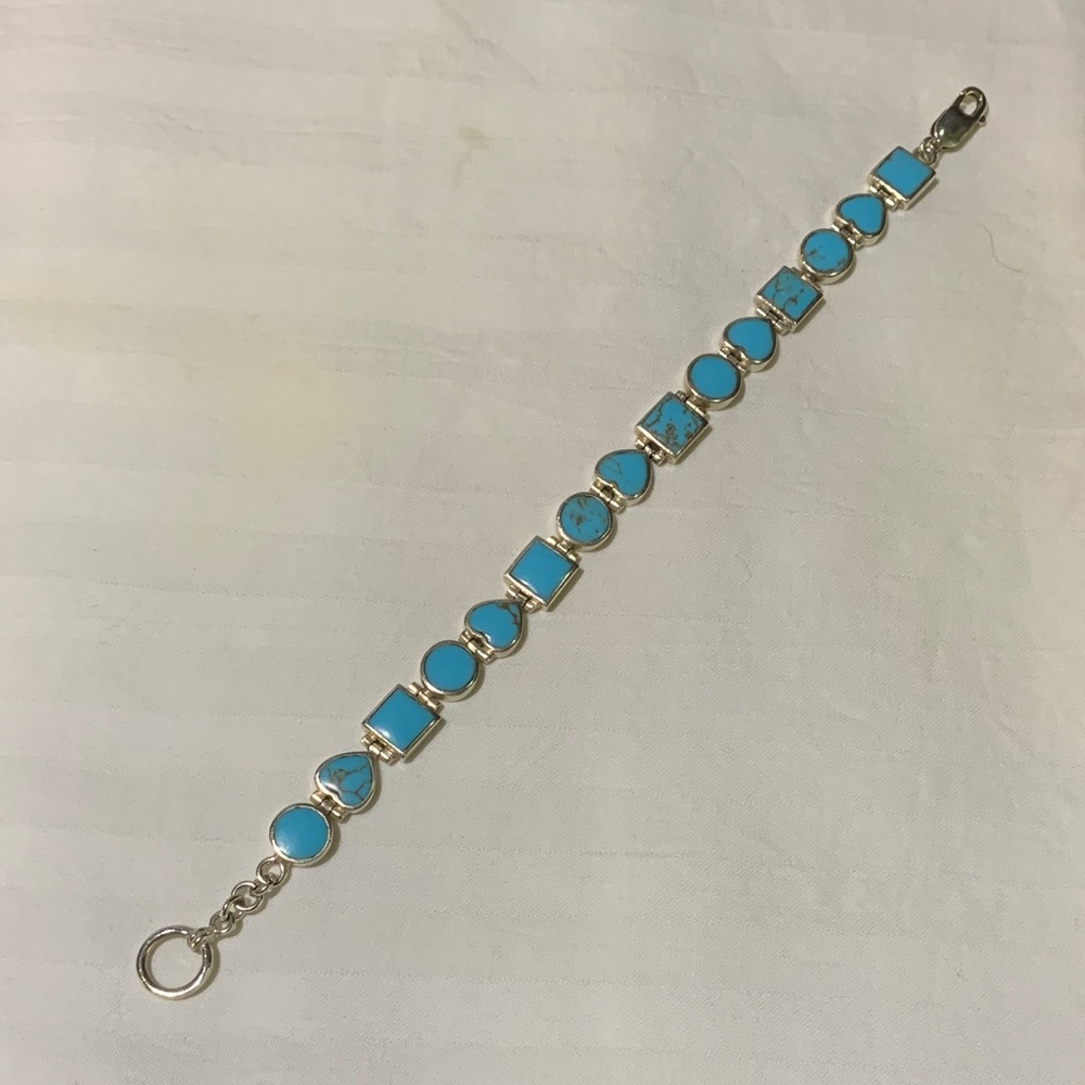 Beautiful Turquoise and Sterling Silver Bracelet